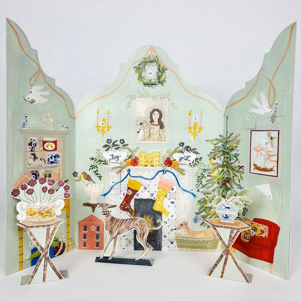 Festive Dutch Gable Advent Calendar by Polly Fern - Paper Tiger