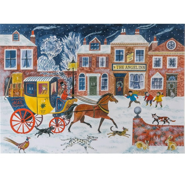 The Angel Inn Advent Card by Emily Sutton