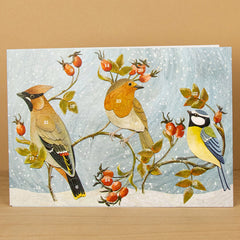 Winter Hedgerow Advent Card by Alice Melvin