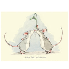 Under The Mistletoe Christmas Card