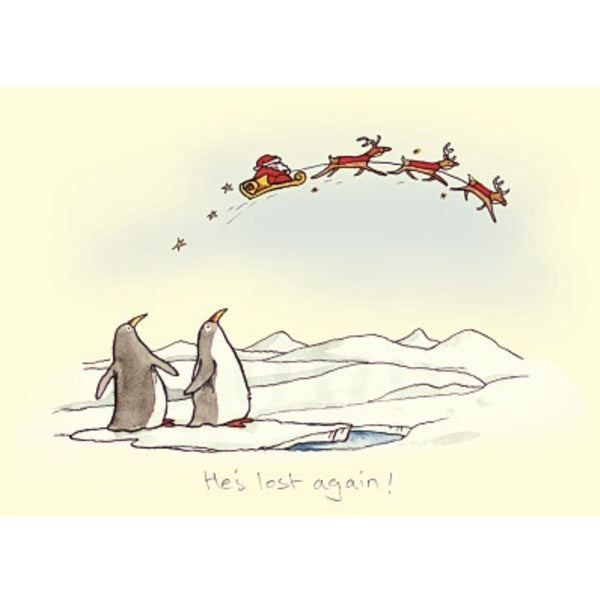 He's Lost Again Christmas Card