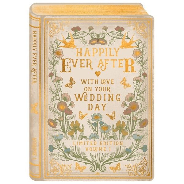 Happily Ever After Wedding Book Card