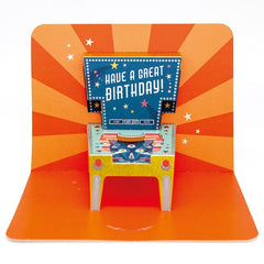 Pinball Machine Pop-Up Card