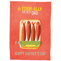 O-fish-ally The Best Dad Card