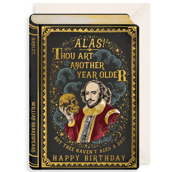 Another Year Older Shakespeare Birthday Card