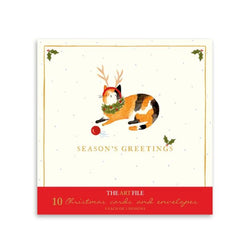 Santa Paws Cats Christmas Card Pack