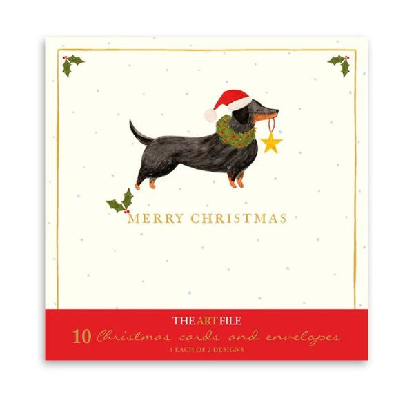 Santa Paws Dogs Christmas Card Pack
