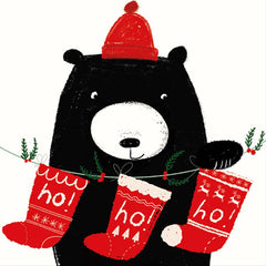 Bear Baubles & Stockings Christmas Wallet