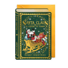 Storybook Santa Claus Christmas Card