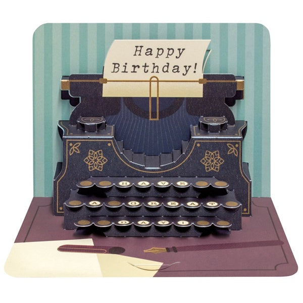 Typewriter Pop-Up Card