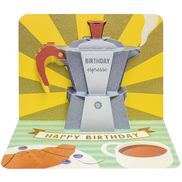 Coffee Pot Birthday Pop-Up Card