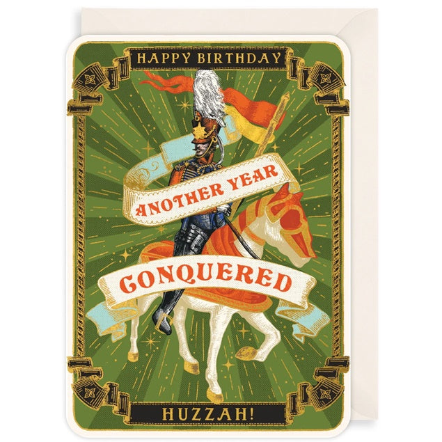 Another Year Conquered Birthday Card