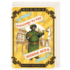 Welcome to the Middle Ages Birthday Card