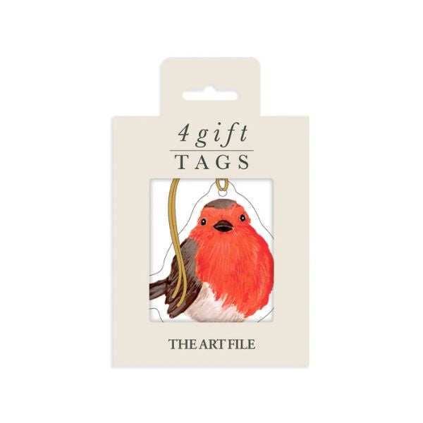 Robin Gift Tag 4 Pack
