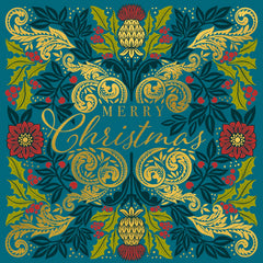 Highlands Floral Luxury Christmas Card Box of 8