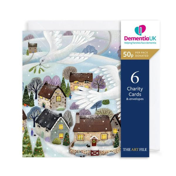 Christmas Doves Charity Dementia Card Pack