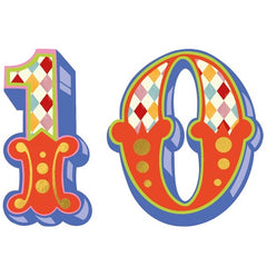 Roll Up, Roll Up Age 10 Birthday Card