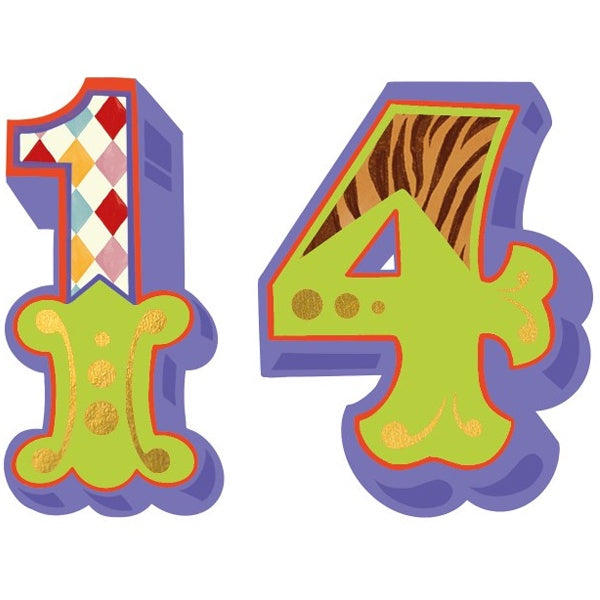 Roll Up, Roll Up Age 14 Birthday Card