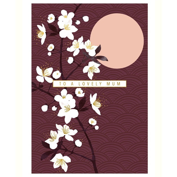 Sakura Blossom & Sun Mother's Day Card
