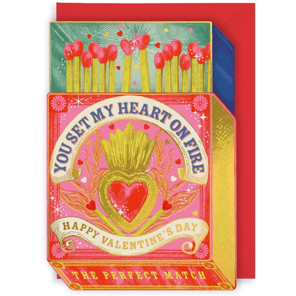 Penny Bazaar Matches Valentines Card