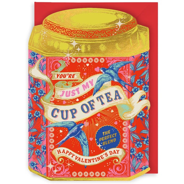 Penny Bazaar Tea Valentines Card