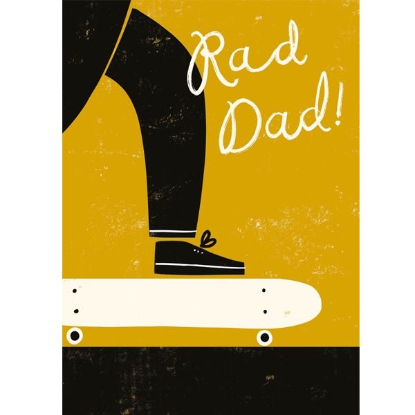 Rad Dad Skateboard Father's Day Card
