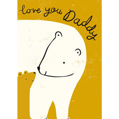 Rad Dad Love You Daddy Bear Card