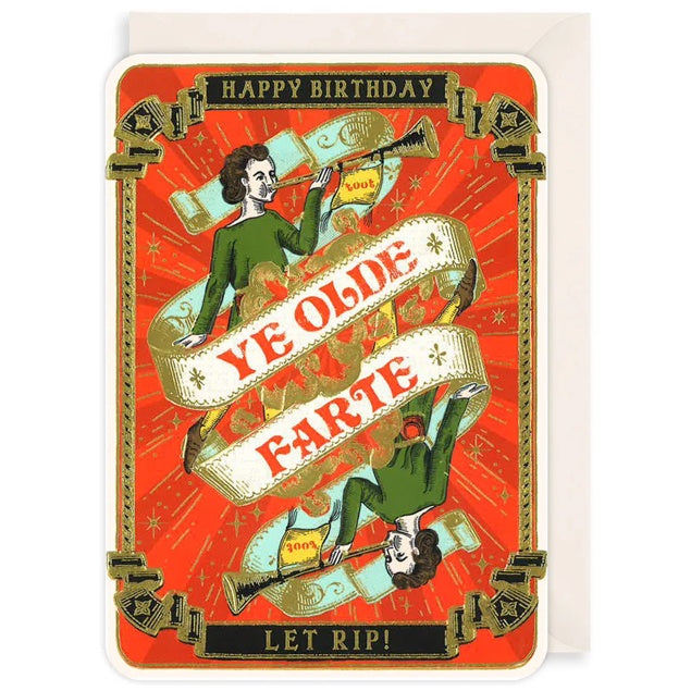 Ye Olde Farte Birthday Card