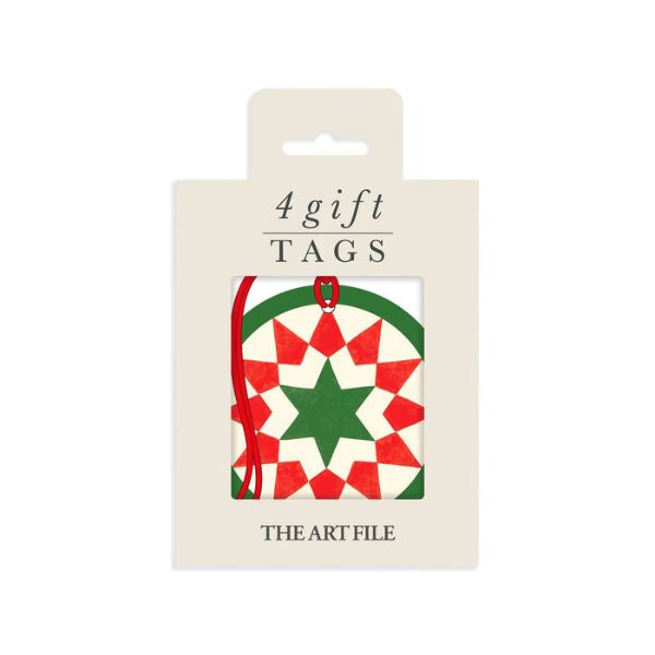 Geometric Star Tag 4 Pack