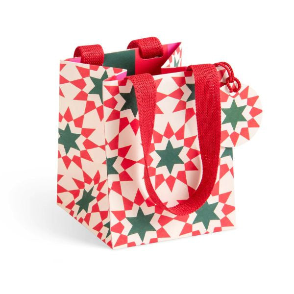 Geo Stars Christmas Small Square Bag