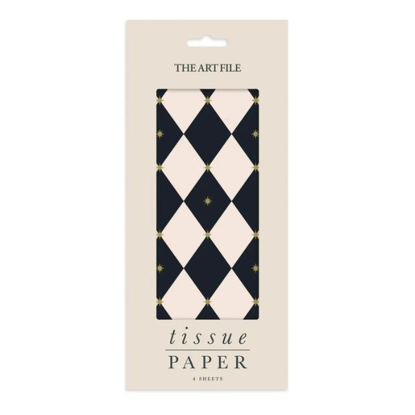 Black & White Harlequin Tissue