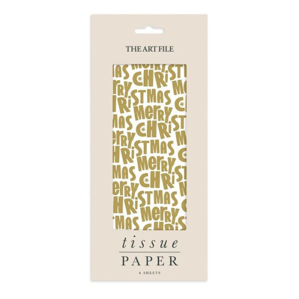 Merry Christmas Text Tissue