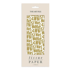 Merry Christmas Text Tissue
