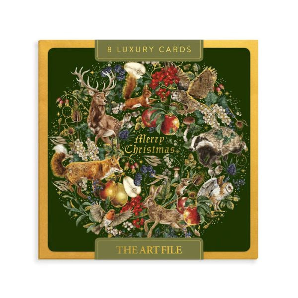Merry Christmas Fable Wreath Luxury Box