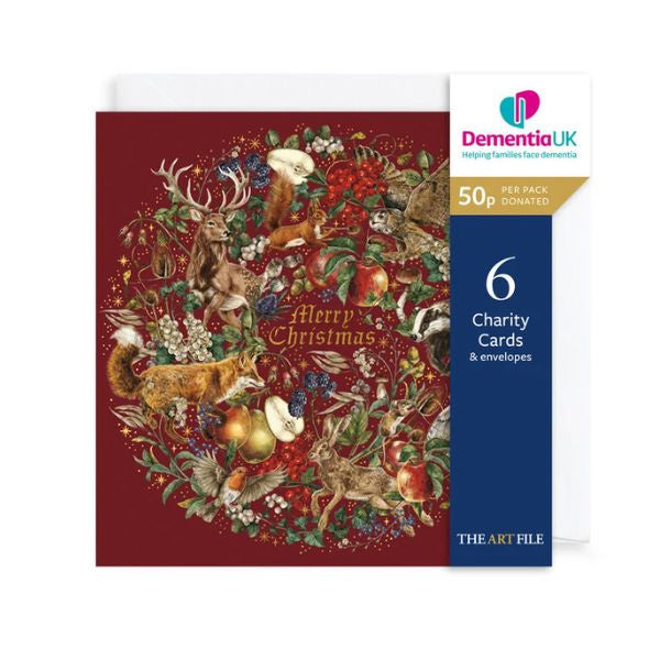 Fable Wreath Dementia UK Charity Christmas Cards
