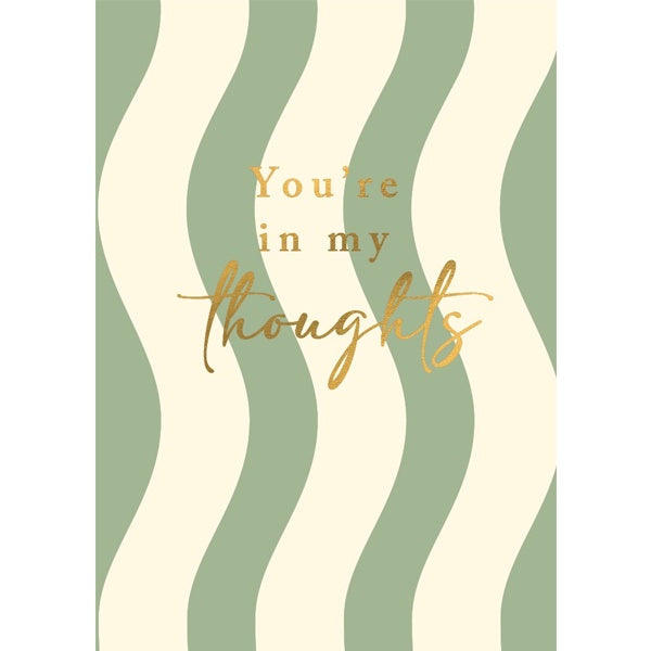 Thinking of You Green Wave Card