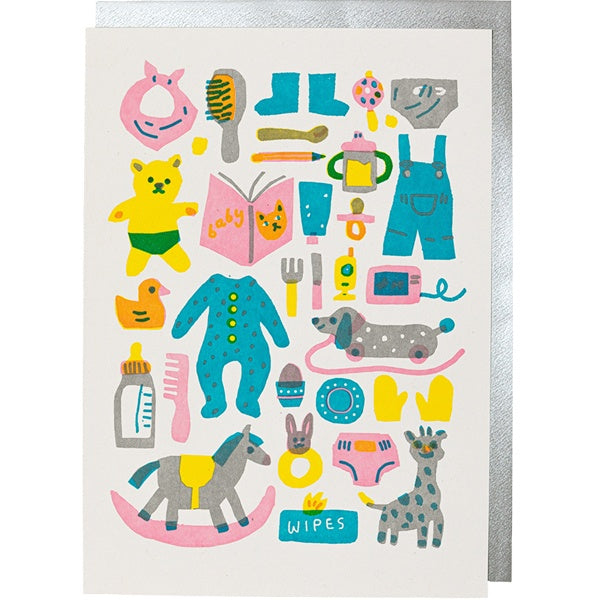 Baby Pattern New Baby Card