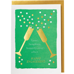 Love, Laughter, Happily Ever After Engagement Card