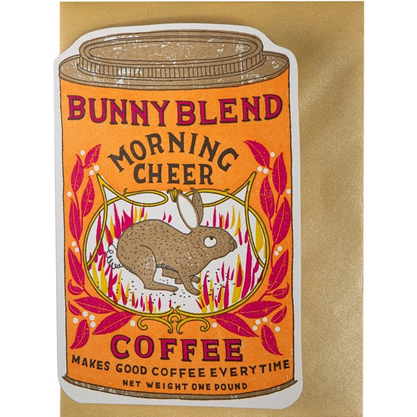 Coffee Tin Cut-Out Card