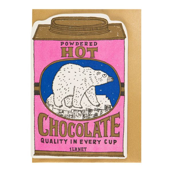 Polar Bear Hot Chocolate Christmas Card