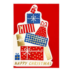 Christmas Presents Cut Out Card