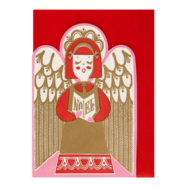 Angel Cut Out Christmas Card