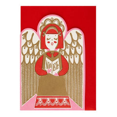 Angel Cut Out Christmas Card