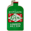 London Gin Bottle Cutout Card