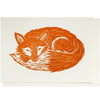 Sleeping Fox Birthday Card