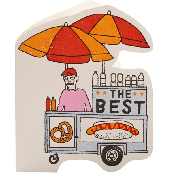 Pretzel Cart Cutout Birthday Card