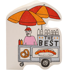Pretzel Cart Cutout Birthday Card