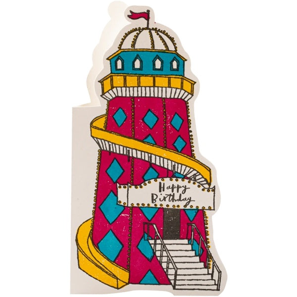 Helter Skelter Cutout Birthday Card