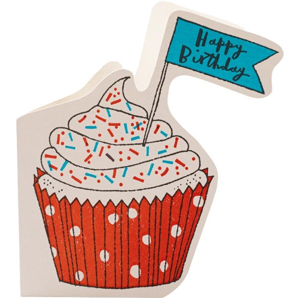 Birthday Cupcake Cutout Birthday Card