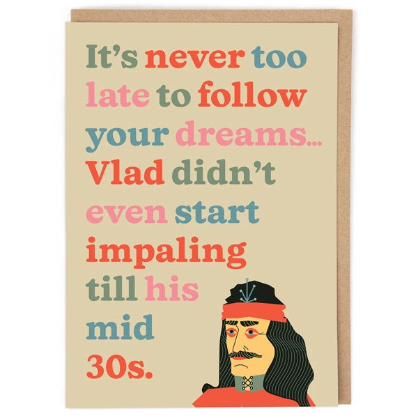 Vlad the Impaler Birthday Card